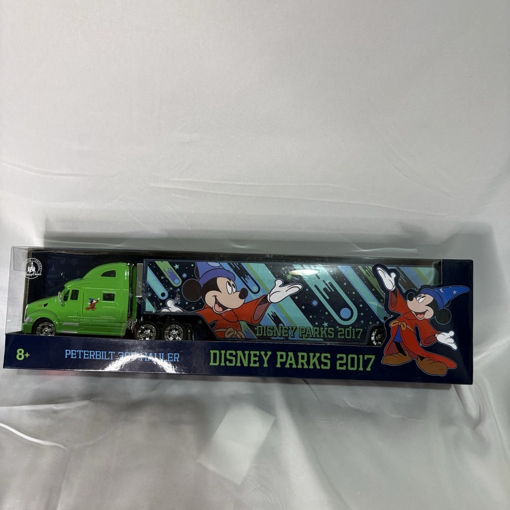 Disney Parks 2017 Peterbilt 387 Hauler Mickey Mouse Sorcerer Truck NIB